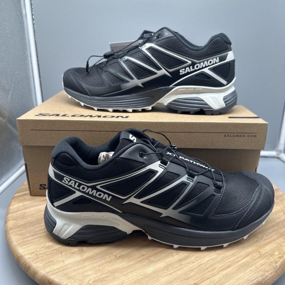 Salomon XT-Pathway GTX Black Lunar Rock Men's 11 Brand New Hiking Shoes 47134800